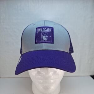 Northwestern Wildcats Trucker Mesh Cap - Grey Purple Snapback Hat Cap